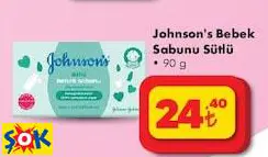 JOHNSON'S BEBEK SABUNU SÜTLÜ 90 G JOHNSON'S BEBEK SABUNU SÜTLÜ 90 G